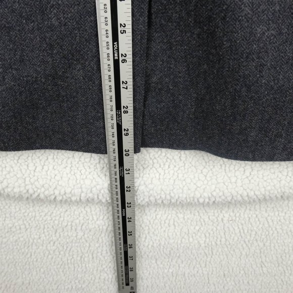 Bellissimo Blazer mens 46R Blue Herringbone Tweed Elbow Pads Two Button Vented - Picture 7 of 14